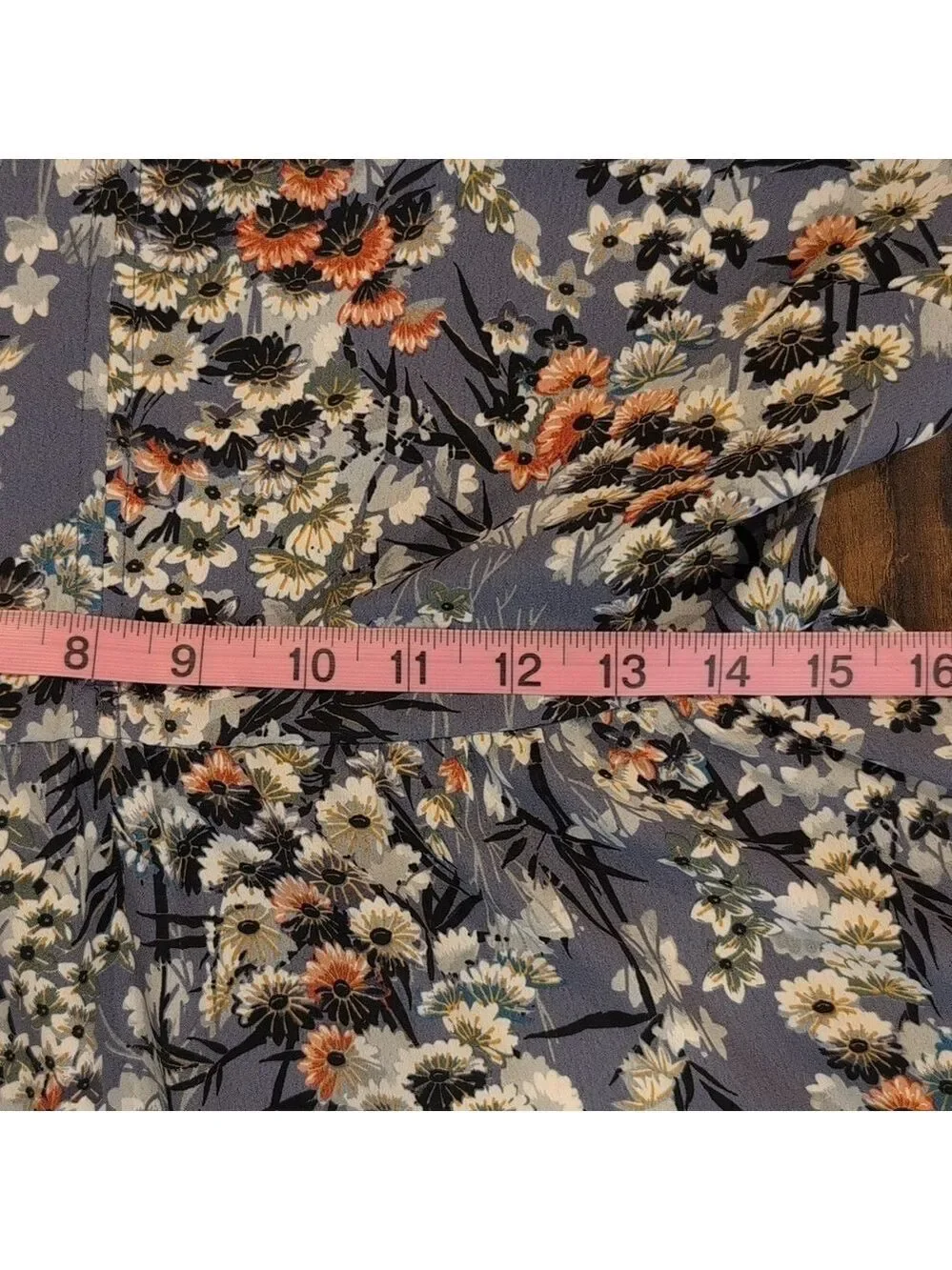 Zara Basic Floral Dress size Large, keyhole on the front,long zipper on the back - Picture 9 of 11